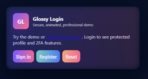 Secure Login Demo